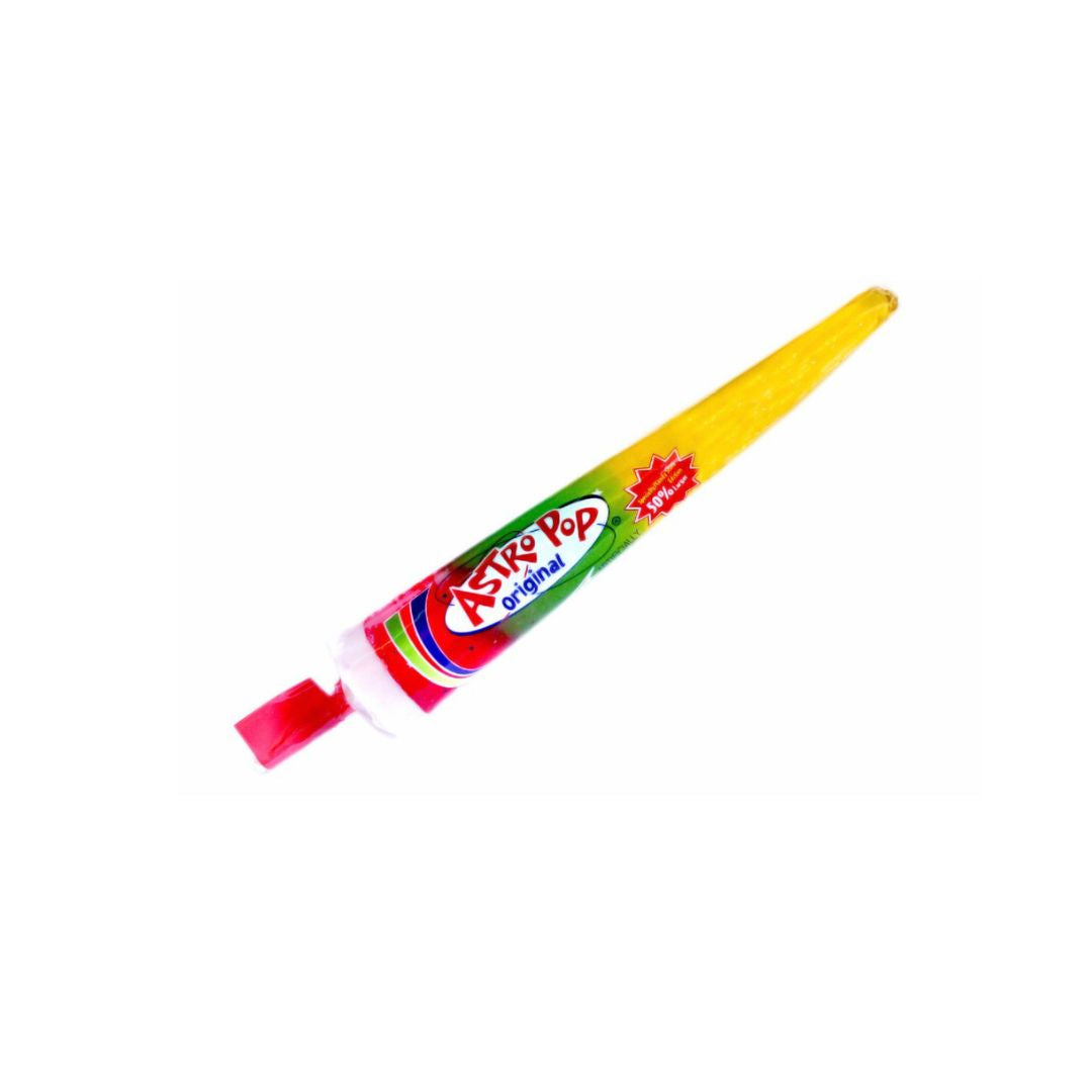 Astro Pop candy tube on a white background