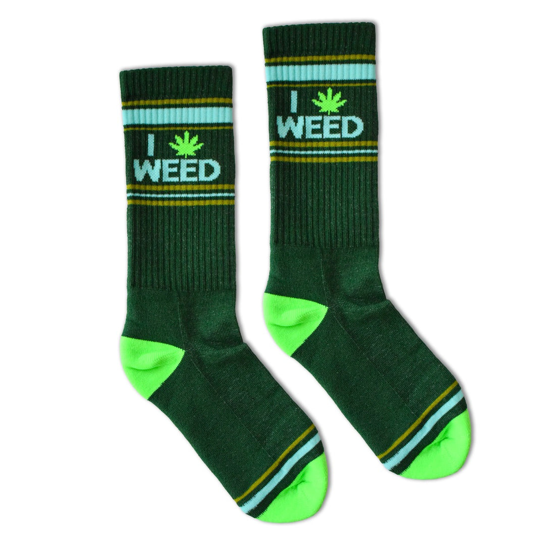 I Heart Weed Socks