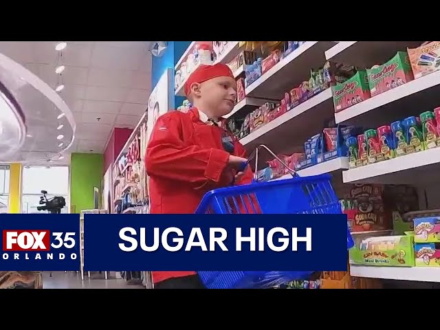 Cancer Survivor Gets Candy Shopping Spree