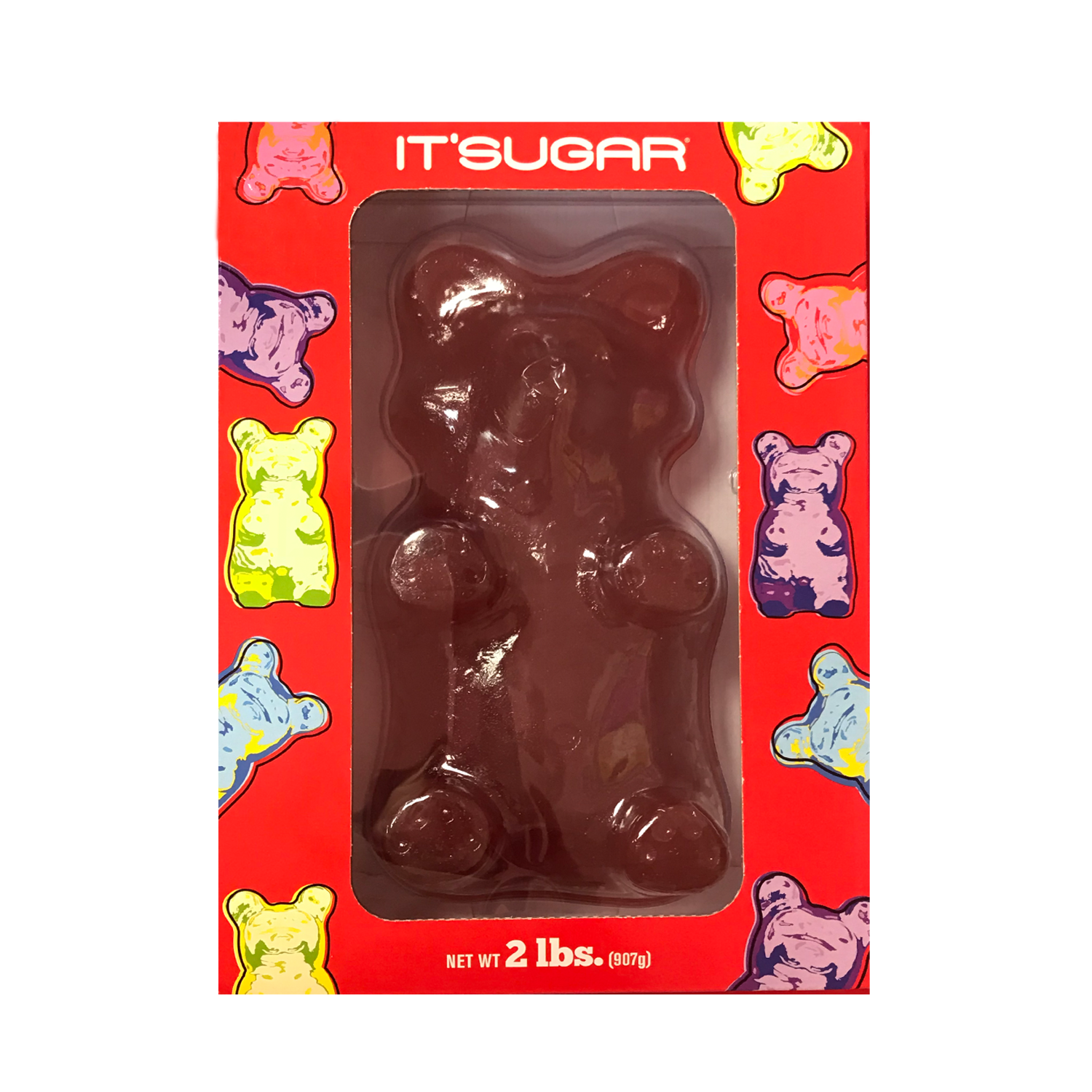 IT SUGAR Giant 2 LB Gummy Bear 4 Flavors Gummy Bears