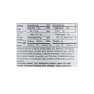 Nutrition Facts label listing calories, nutrients, ingredients, and allergen information
