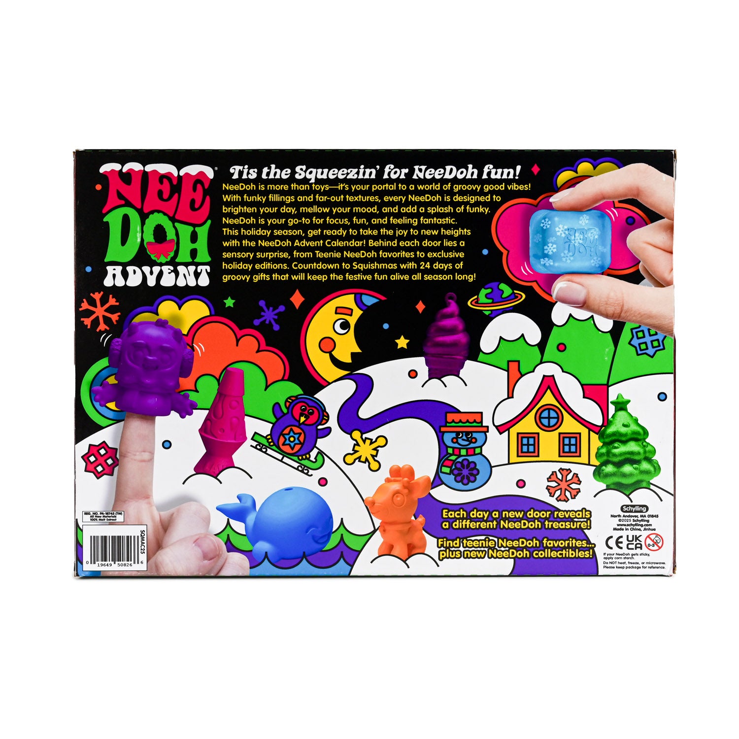 スクイーズ ニードー NeeDoh Squishmas アドベントカレンダー Nee Doh Squishmas Advent Calendar 2024,Christmas Squishy