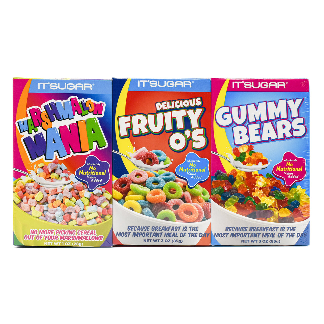 IT'SUGAR 3 Pack Mini Cereal Boxes