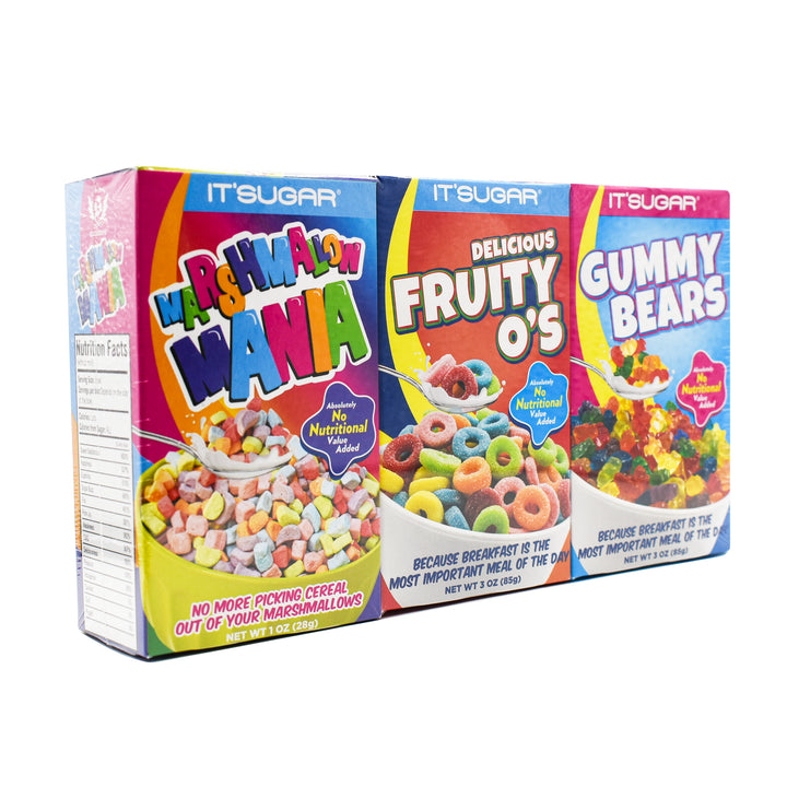 IT'SUGAR 3 Pack Mini Cereal Boxes