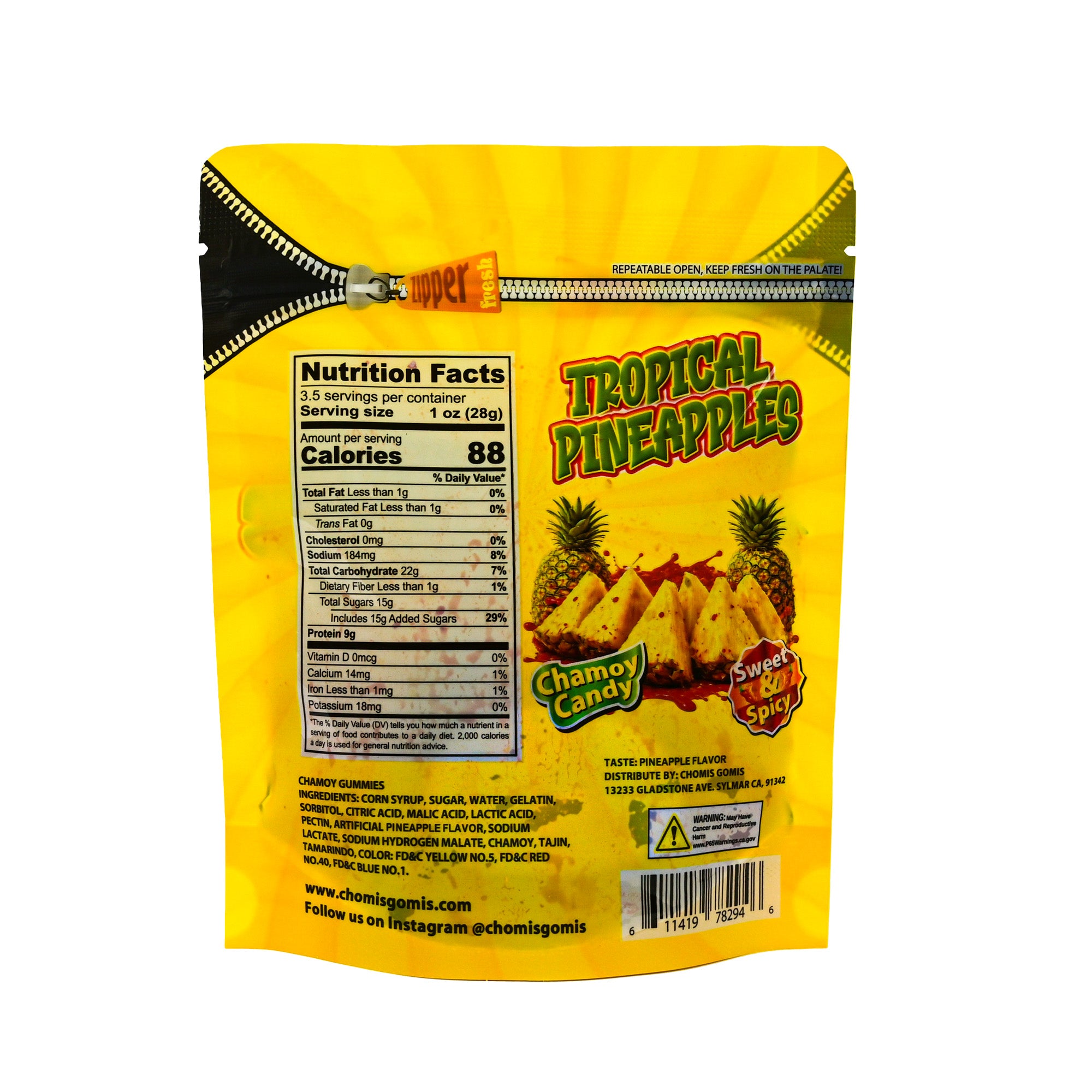 Tropical Pineapple Chamoy Candy - Load image 1 in gallery view