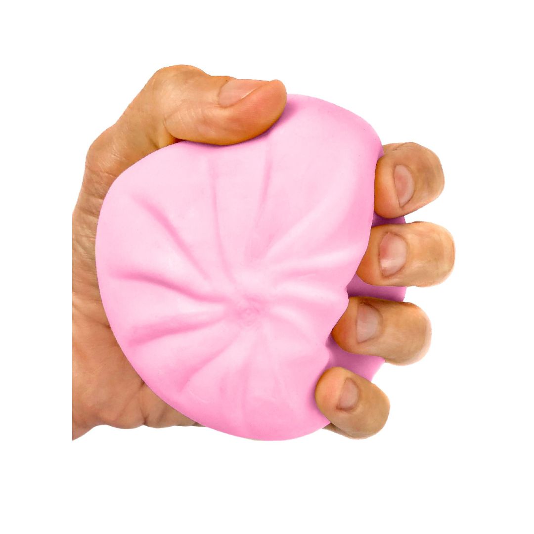 Light Pink Dumplin surprise being held in a mans hand