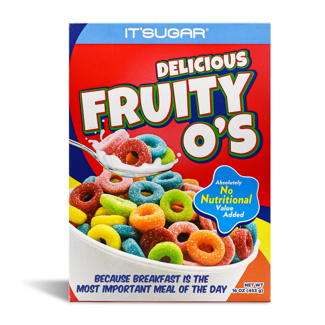 IT'SUGAR Fruity O's Big Cereal Box