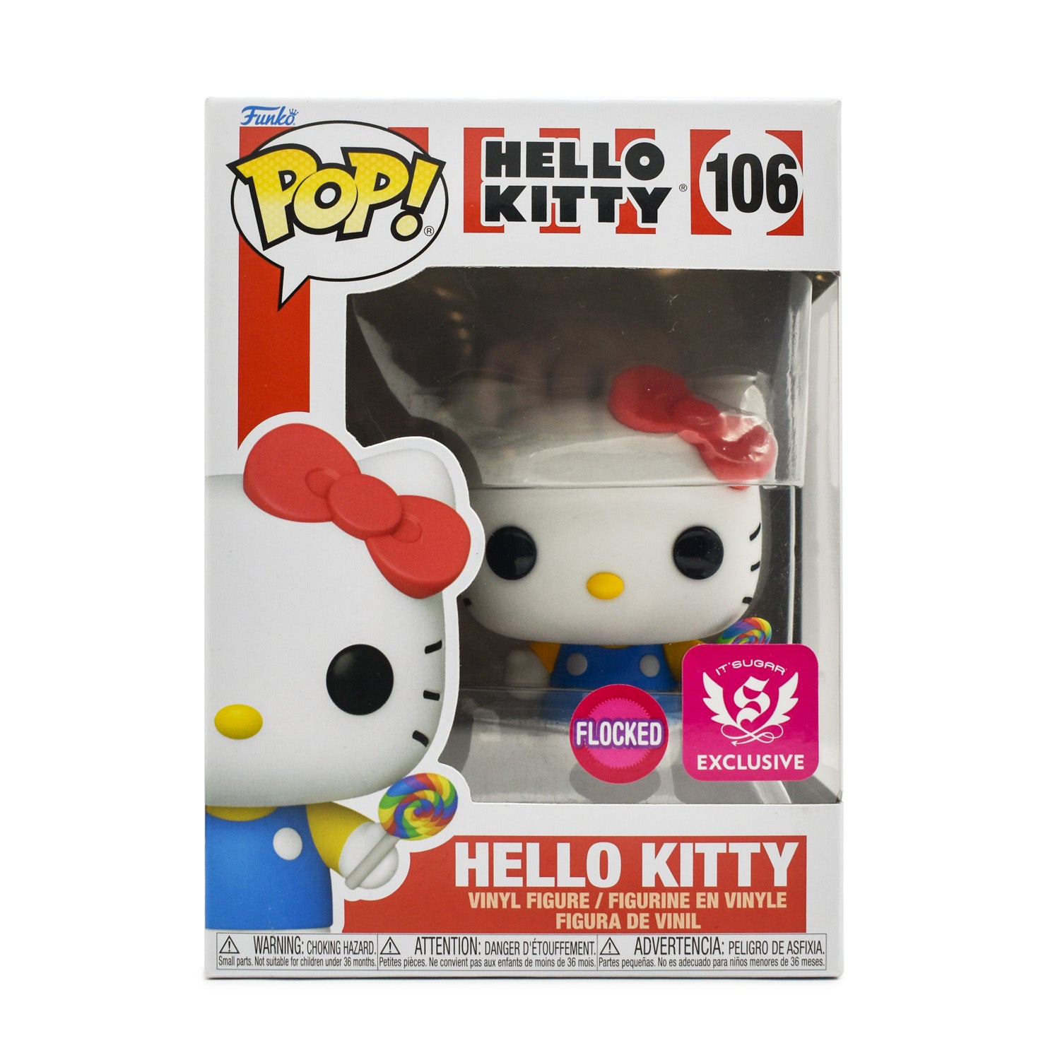 FUNKO POP! Sanrio: Hello Kitty with Lollipop Flocked Exclusive