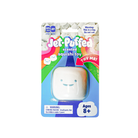 Packaging for a Jet-Puffed scented squishy toy featuring a white marshmallow-shaped character with a smiling face in a clear plastic bubble with rainbow packaging