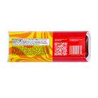 Noubs packaged candy shown from the back, featuring a red and yellow design with a nutrition facts panel, QR code, and barcode on a white background.