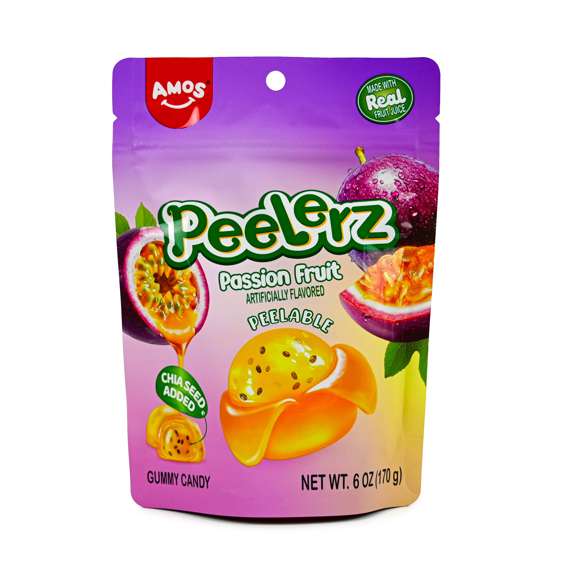 AMOS Passion Fruit Gummy Peelerz 6oz – IT'SUGAR