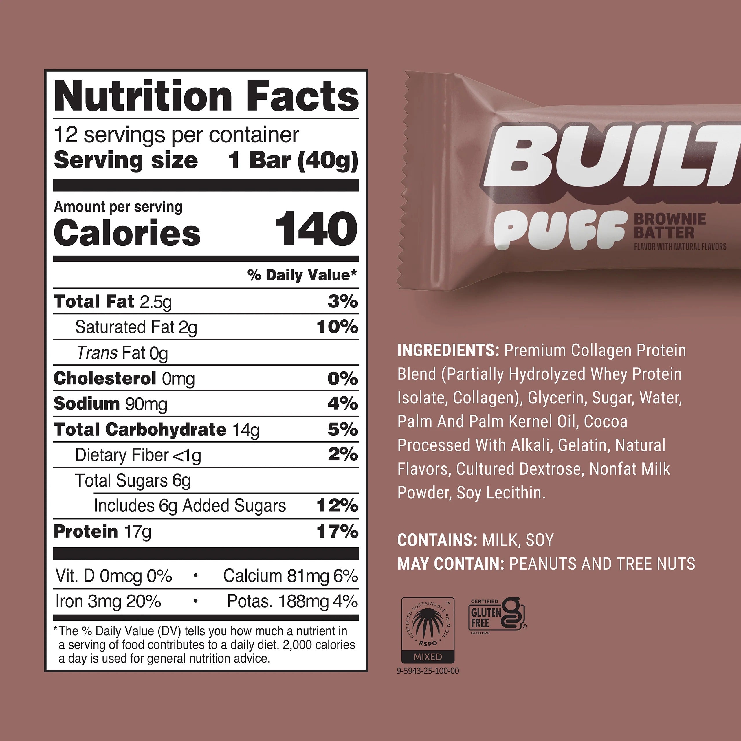Brownie Batter Built Bar - Load image 2 in gallery view