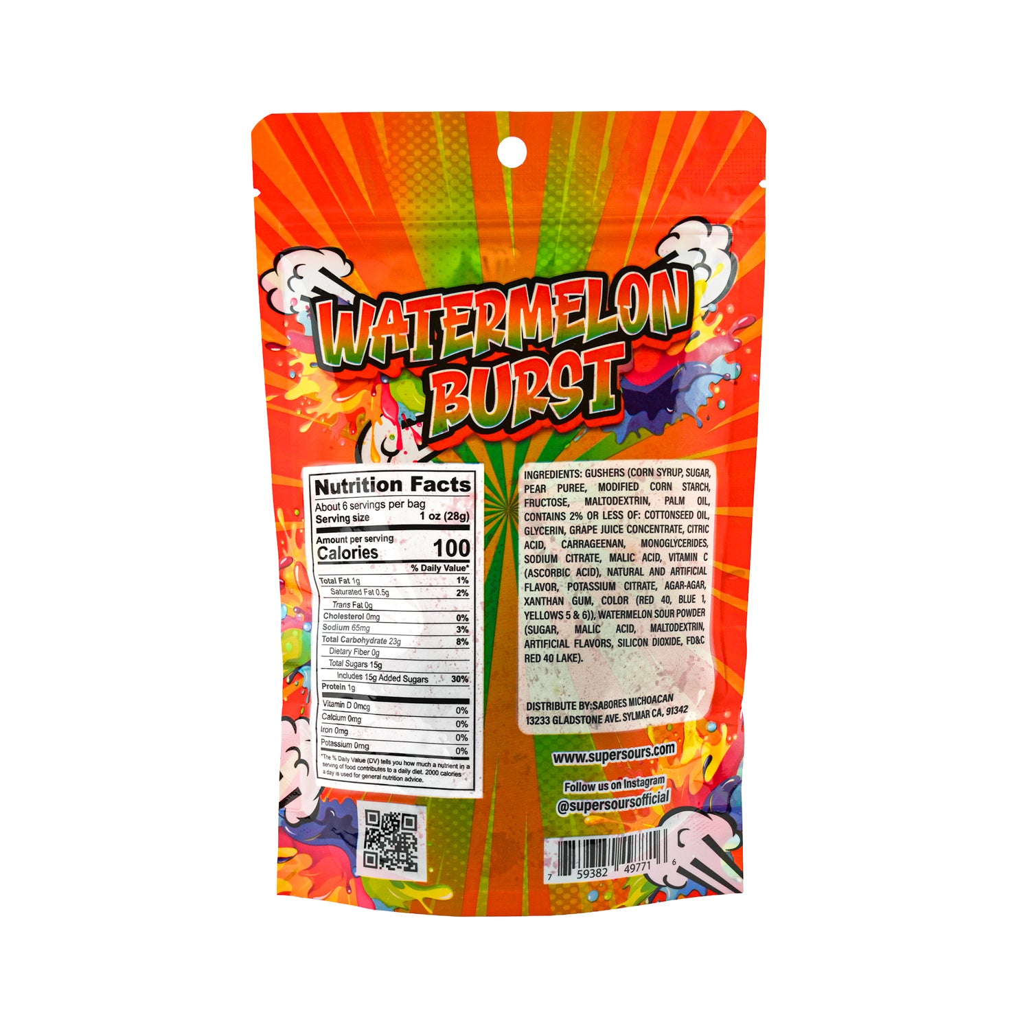 Super Sours Sour Watermelon Burst – IT'SUGAR