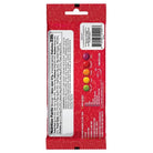 Red candy bar package with nutritional information on a white background