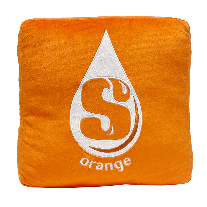 Starburst Plush Pillow - Orange
