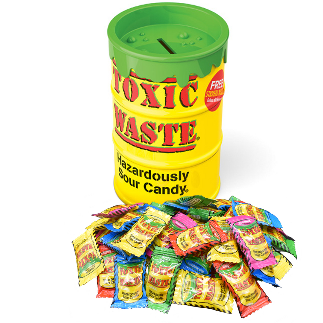Giant Toxic Waste Sour Candy Bank