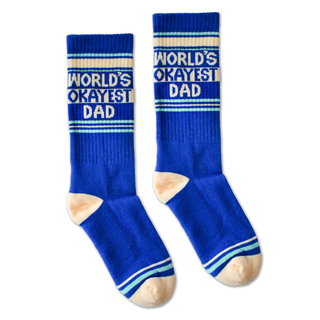 World's Okayest Dad Socks